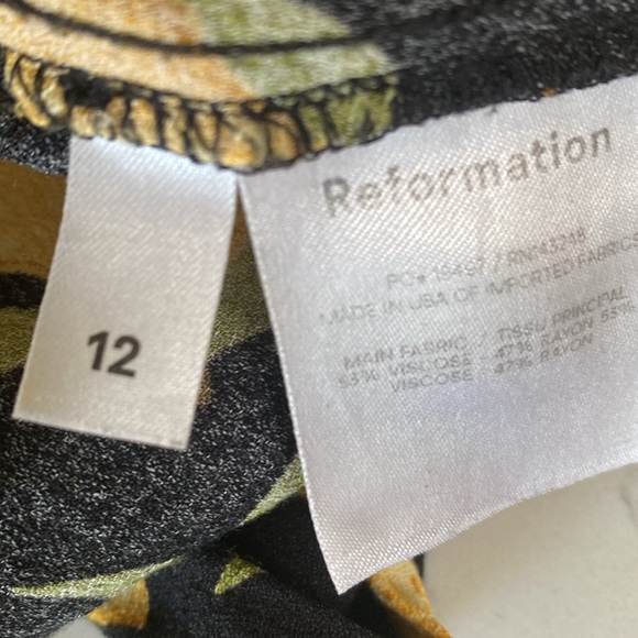 Reformation, back zip, flat front trousers - Picture 3 of 3